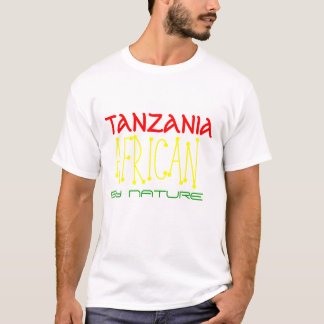 T-SHIRTS POR NATUREZA, AFRICANO, NASCER DENTRO, TANZÂNIA