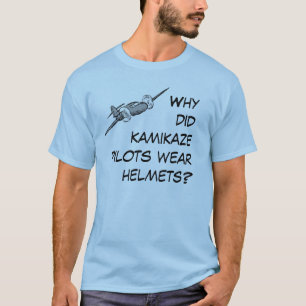 T-shirts Por que os pilotos do kamikaze vestiram capacetes?