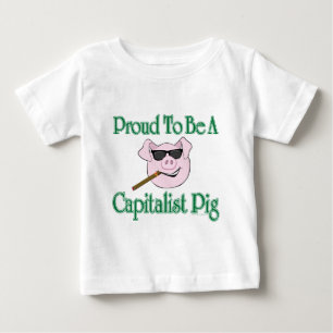 T-shirts Porco capitalista orgulhoso
