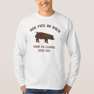 T-shirts Porco do Duroc que cultiva desde 1923