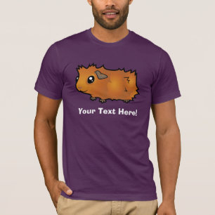 T-shirts Porquinho-da-índia de desenho animado (desgrenhado