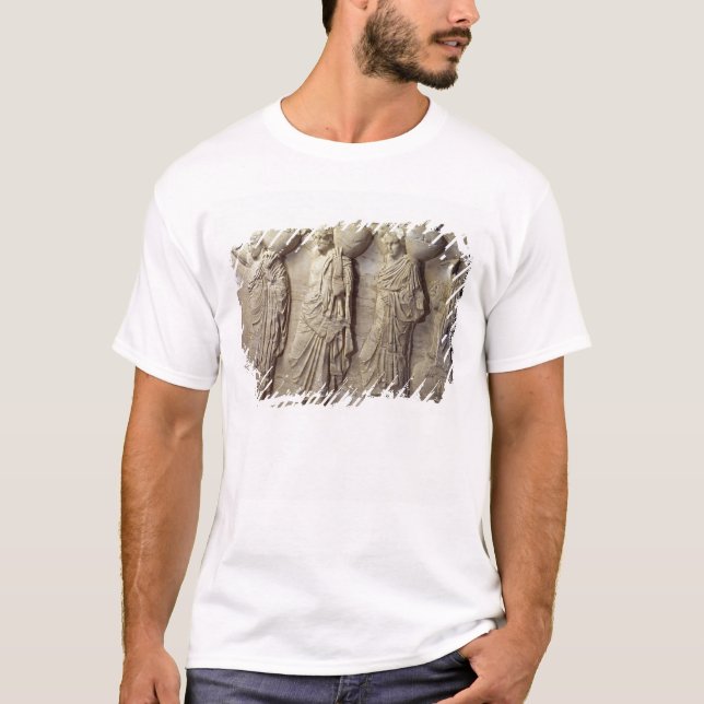 T-shirts Portadores de Hydria do friso norte (Frente)