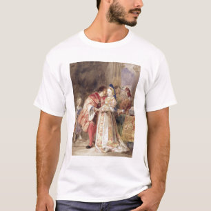T-shirts Portia e Bassanio, c.1826 (w/c, tinta marrom,