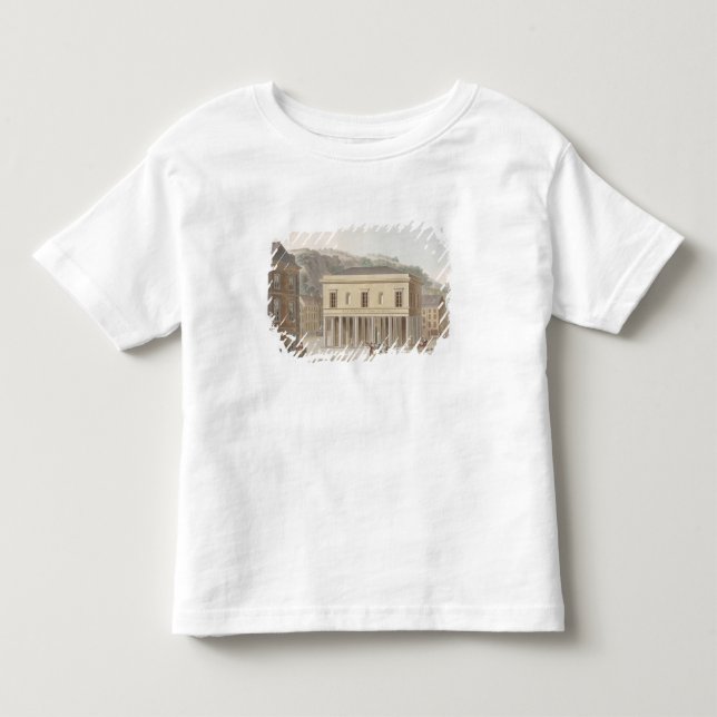 T-shirts Portico da fonte de Pouhon em termas, 'do Ch (Frente)
