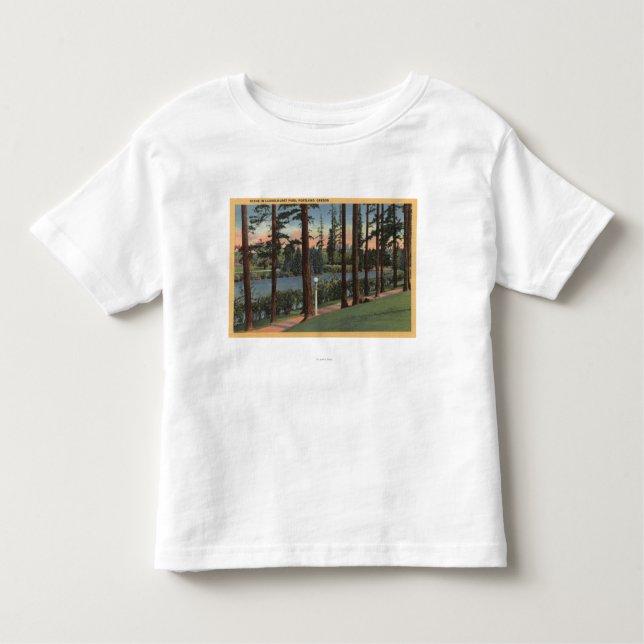 T-shirts Portland, ORScene no parque de Laurelhurst (Frente)