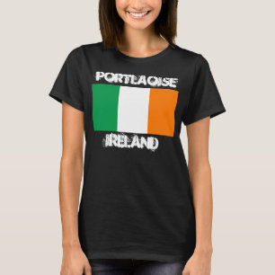 T-shirts Portlaoise, Irlanda com bandeira irlandesa