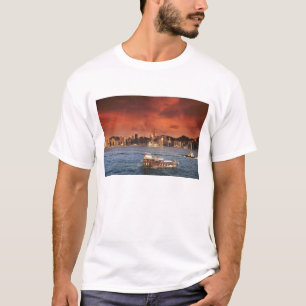 T-shirts Porto de Hong Kong ao Pôr-do-Sol