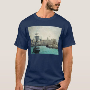 T-shirts Porto em Calais por Manet, Arte Impressionista Ant
