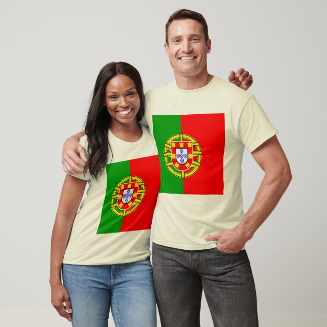 T-shirts Portugal Bandeira de alta qualidade (Unissex)