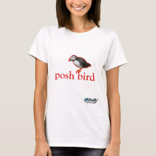 T-shirts poshbird (papagaio-do-mar vermelho)