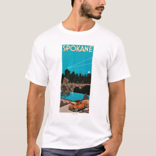 T-shirts Poster #1Spokane da propaganda de Spokane, WA