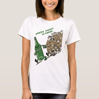 T-shirts Poster comunista de Rússia do Anti-Álcool