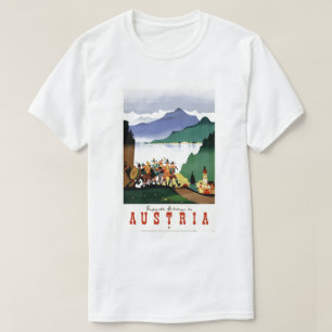 T-shirts Poster da arte do viagem de Áustria do vintage