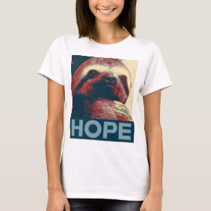 T-shirts Poster da esperança da preguiça