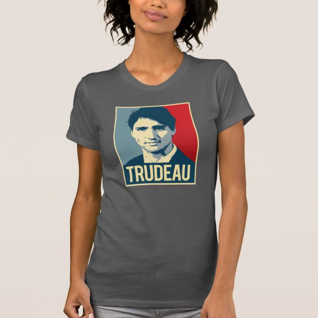 T-shirts Poster da propaganda de Trudeau - .png (Frente)