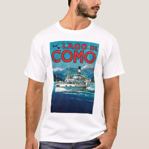 T-shirts Poster das viagens vintage de Lago Di Como