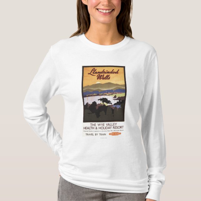 T-shirts Poster de British Rail do recurso do vale do Wye (Frente)