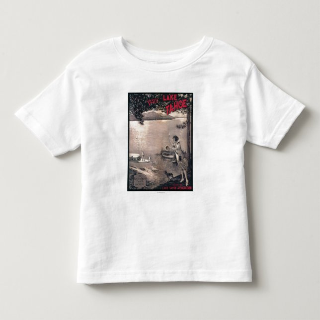 T-shirts Poster de madeira do barco (Frente)