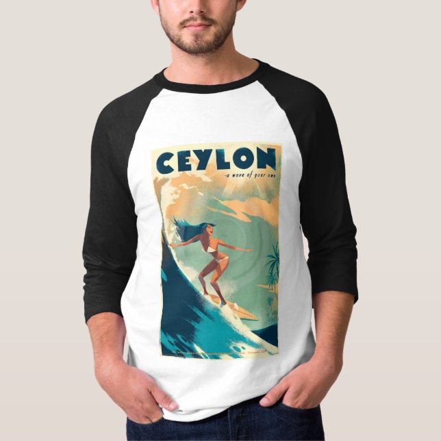 T-Shirts Poster de viagens Ceylon Novo  (Frente)