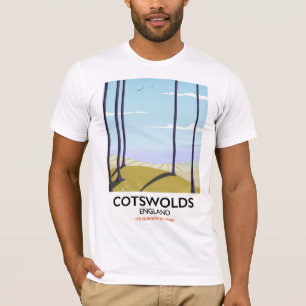 T-shirts Poster de viagens da estrada de ferro da paisagem