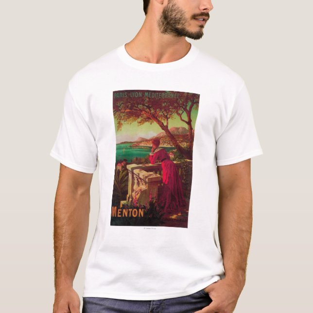 T-shirts Poster de viagens de Riviera francês # 2 (Frente)