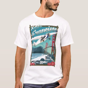 T-shirts Poster de viagens de Voo de São Francisco