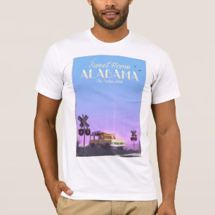T-shirts Poster de viagens "home" doce de Alabama
