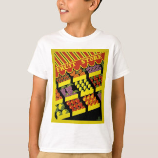T-shirts Poster de WPA da loja da fruta -