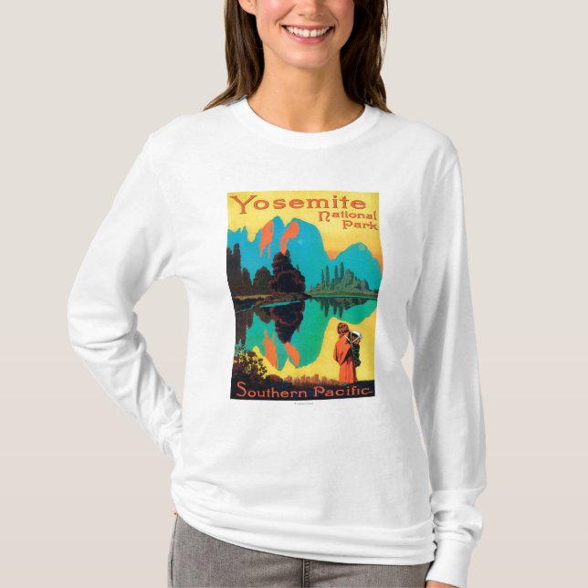 T-shirts Poster do turista - parque nacional de Yosemite, (Frente)