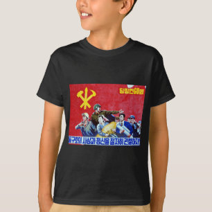 T-shirts Poster norte-coreano do partido comunista