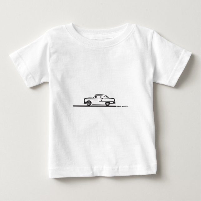 T-shirts posto de hardware Chevy 1955 (Frente)