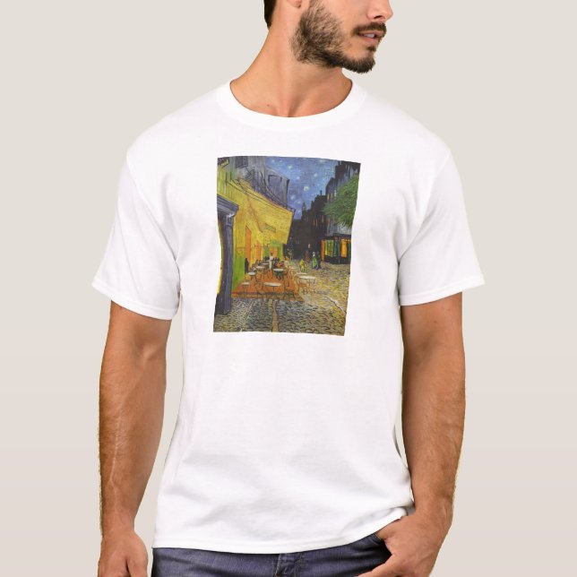 T-shirts Posto Impressionista Van Gogh Cafe Terrace (Frente)