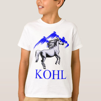 T-shirts Potro Logo_Color de Kohl e texto