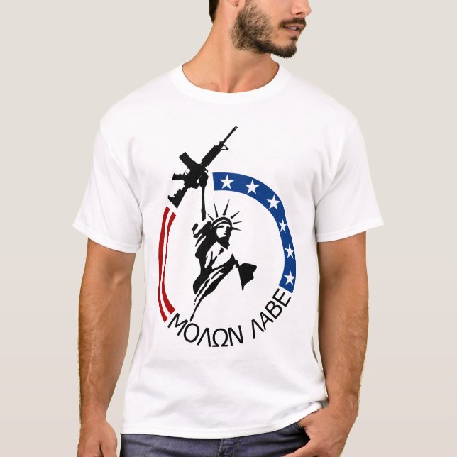 T-shirts Potro M4A2 - MOLON LABE (Frente)