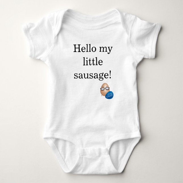 T-shirts Pouco Bodysuit da salsicha (Frente)