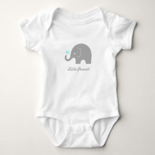 T-shirts Pouco Romper do bebê do elefante do amendoim,