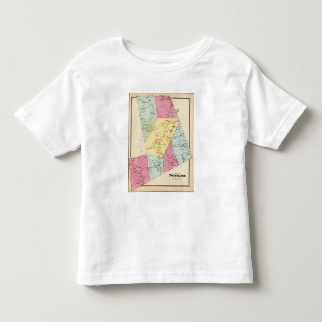 T-shirts Poundridge, cidade (Frente)
