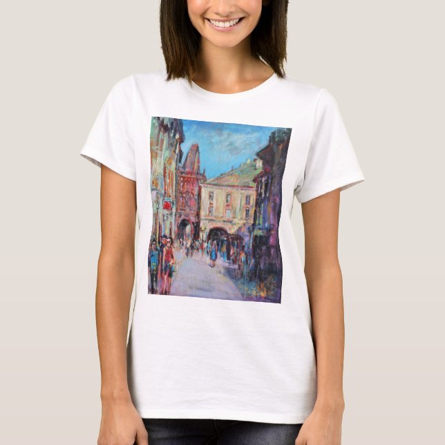 T-shirts Praga lateral ensolarada (Frente)