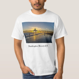 T-shirts praia de Sunset@Huntington, CA