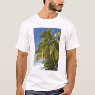 T-shirts Praia na ilha One Foot, Aitutaki, Ilhas Cook