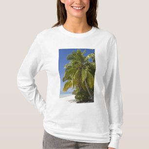 T-shirts Praia na ilha One Foot, Aitutaki, Ilhas Cook