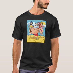 T-shirts praia Papai Noel do biquini