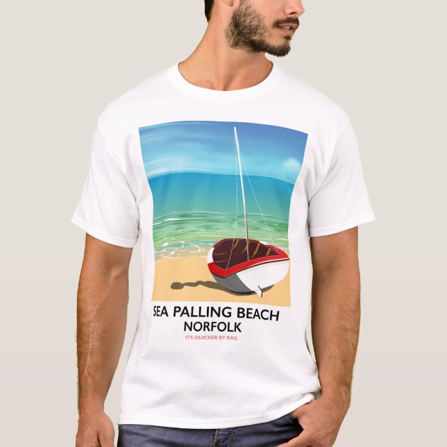 T-shirts Praia Sea Palling Beach Norfolk poster (Frente)