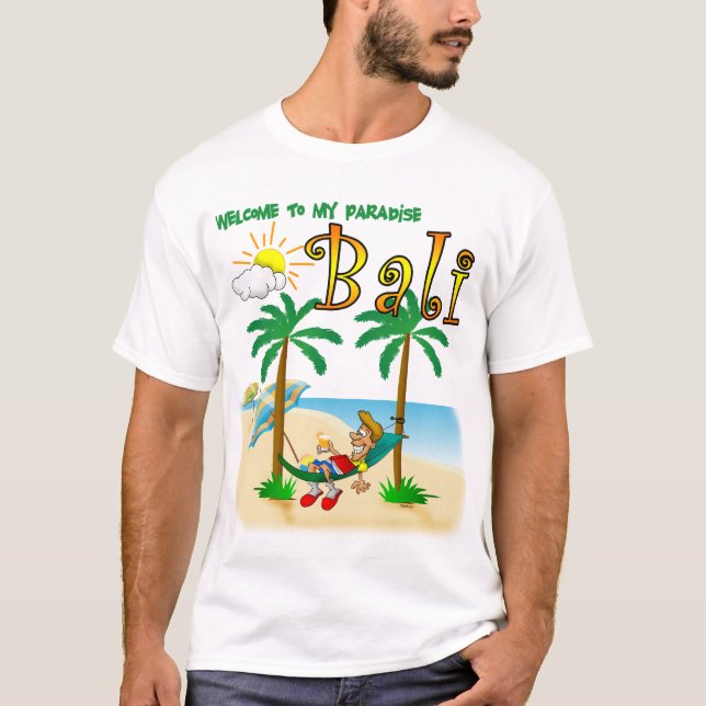 T-shirts Praia-Tshirt de Kuta Bali (Frente)