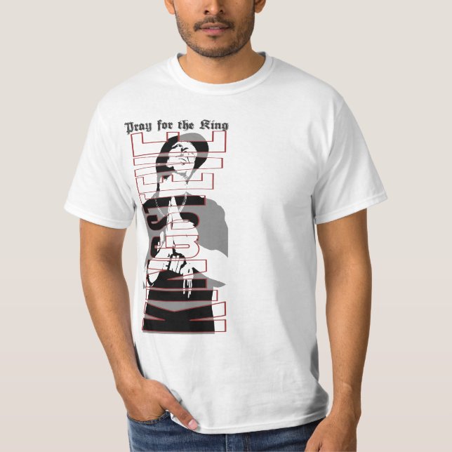T-shirts Pray for rei the Old (Frente)