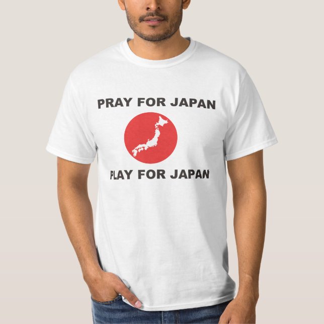 T-SHIRTS PRAY PARA JAPÃO, JOGO PARA JAPÃO (Frente)