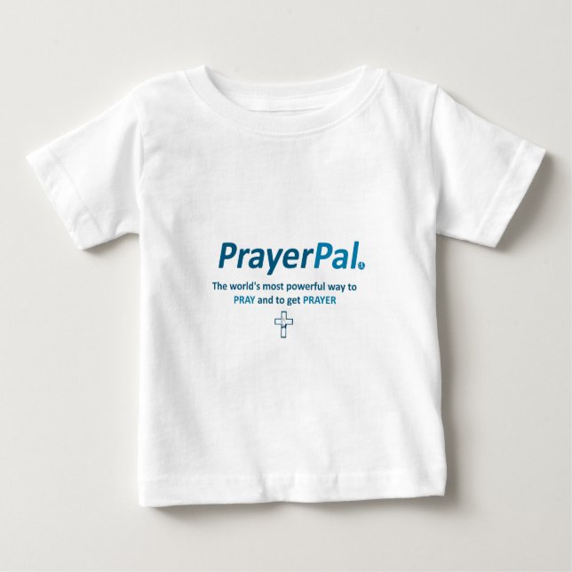 T-shirts PrayerPal: Paródia de PayPal (Frente)