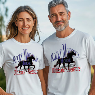T-shirts Prazer final do cavalo da montanha rochosa