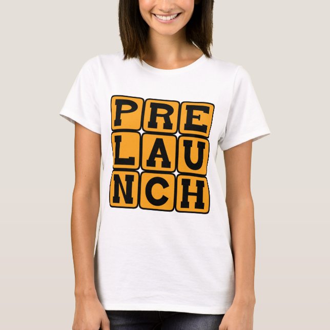 T-shirts Pré-lançamento, Fase de Gestação (Frente)