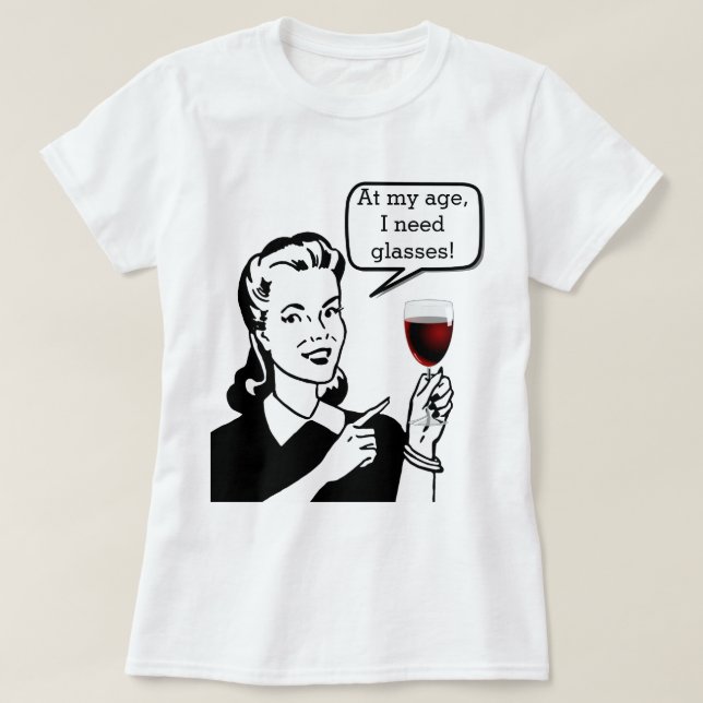 T-shirts Preciso de óculos (Frente do Design)